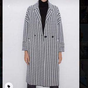 ISO houndstooth coat zara